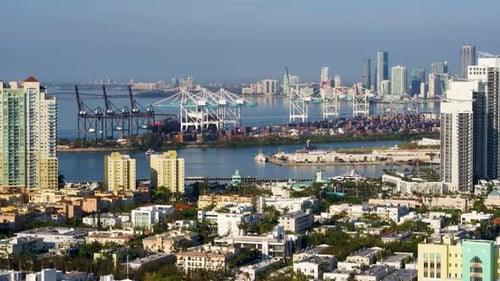 Downtown Miami By Aerial Drone