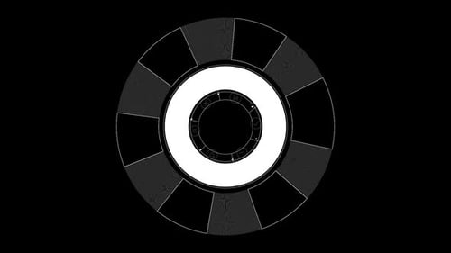 Modern circular technology concept featuring connected social icon