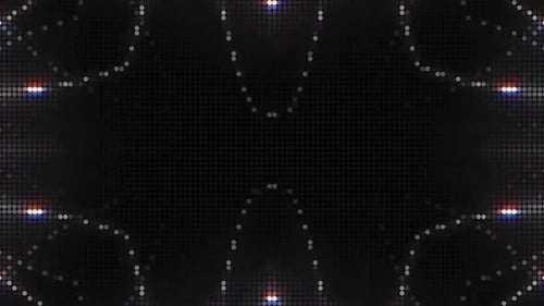 Las luces abstractas dinámicas pulsan y brillan en patrones digitales