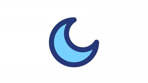 Ícone animado do modo noturno Color Ui