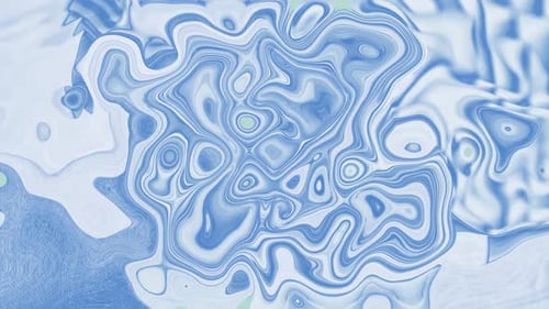 Abstract Blue Fluid Morphing Background Seamless Loop