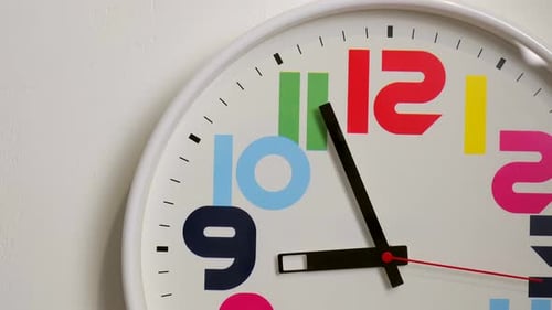 Kids Clocks on White Background