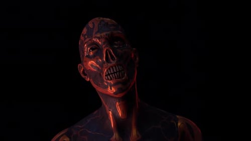 Horror-Gesicht