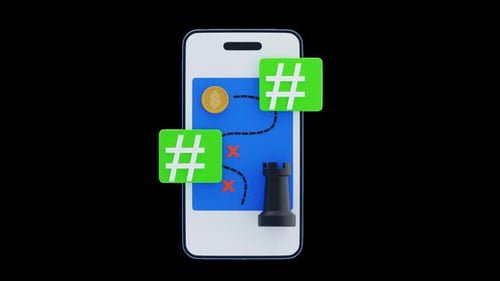 Digital Business Strategy on Mobile Phone Animation