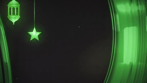 Ramadan Eid Glowing Lantern Star Moon Opener