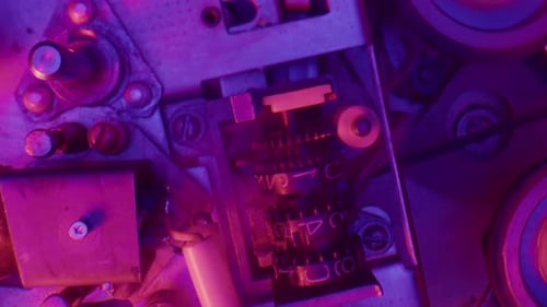 Tape Audio Music Player VHS Studio Magnetic Tape Vintage Retro Spool Reel to Reel Player and