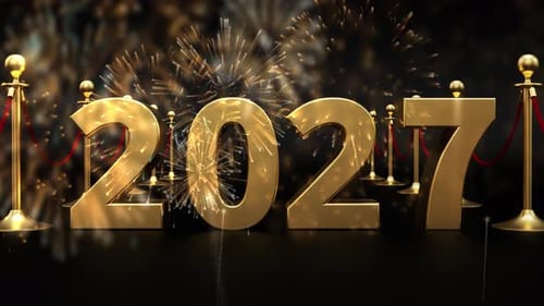 Happy New Year 2027 Concept