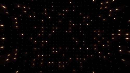 Warm Golden Stage Lights Background