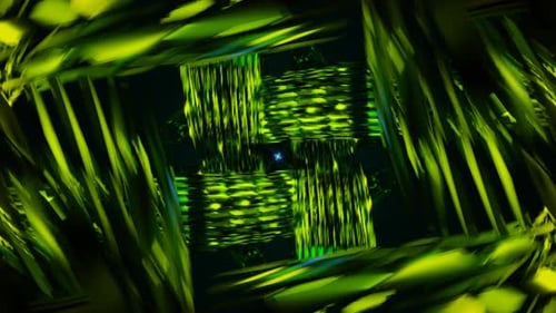 Hypnotic and Immersive VJ Loop Featuring a Captivating and Dynamic Neon Backdrop