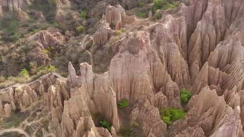 Flowing erosion landform in Yunnan, China