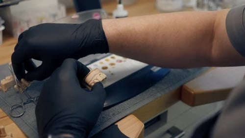 Close Up Professional Laboratory for the Production of Dental Protoses Veneers and Crowns a