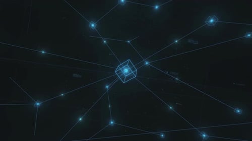 Blockchain Data Network Technology concept