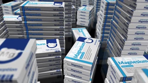 Magnesium tablets pack production loop