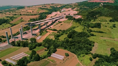High Way Bridge Under Construction