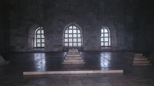 Exploring Hoshang Shah's Tomb in Mandav: A Hall with Three Tombs
