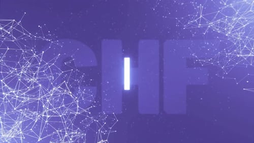 Glowing Abstract Letter Animation with Digital Network Background