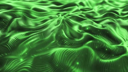 Abstract Green Waves with Particles Dust