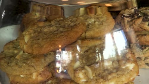 Assorted Delicious Baked Cookies Close-Up Selection