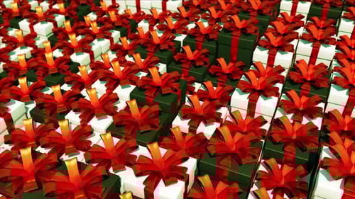 Gift Boxes Background Loop