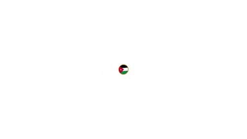 Jordan Flag Circular Badge Zoom In Out Animation