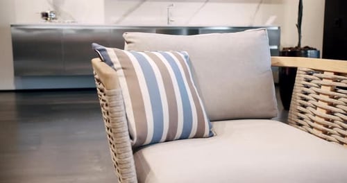 Furniture for Garden on Modern Luxury Villa