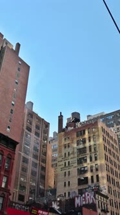 In Manhattan New York City From Top a Skyscraper you Can See Amazing Skyline of Skyscrapers in