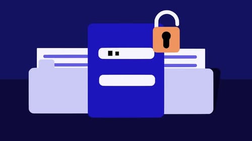 Secure File Management Modern Animation