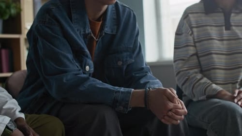 Supportive Friends in an Intimate Meeting