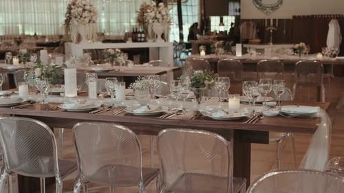 Elegant Wedding Reception Decorations and Table Settings