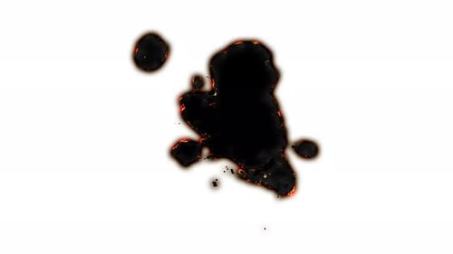 Burning Paper Transition Reveal