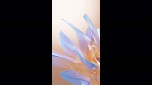 Abstract Organic Fluid Shapes Flowing Background Animation