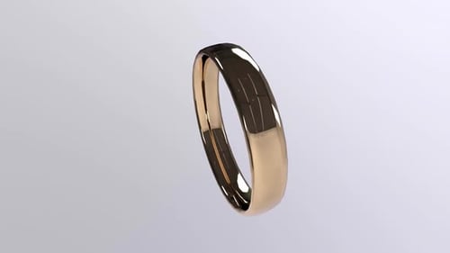 Elegant Polished Gold Ring