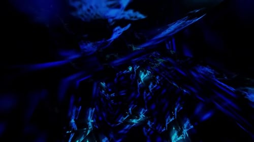 Abstraktes, lebendiges Tunnel-Digitalrendering