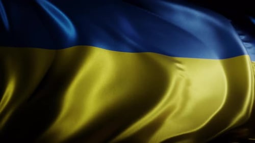 Ukrainische Flagge | Flagge der Ukraine | UHD | 60fps