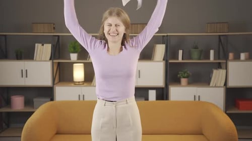 University student celebrates her success
