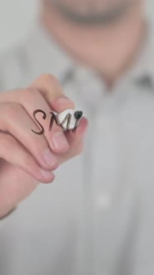 Smart Business, Écriture à l'écran avec la main, Vidéo verticale