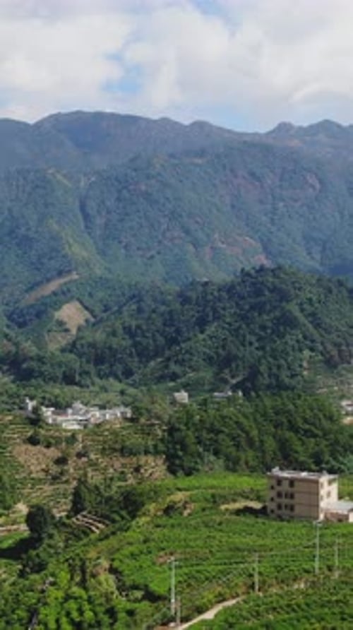 A Breathtakingly Beautiful Mountain Landscape with Vibrant Lush Valleys and Clear Blue Skies Media