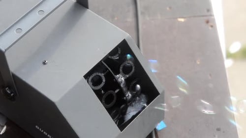 Bubble Machine Generates Soap Bubbles in Close Up