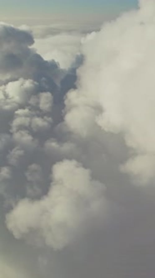 Cloudscape Seen From Above Evolving Slowly