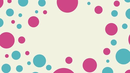 Animated Geometric pattern or background. Abstract moving shapes background, vintage retro colors