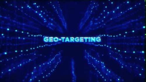 Futuristic Digital Data Network Tunnel Animation