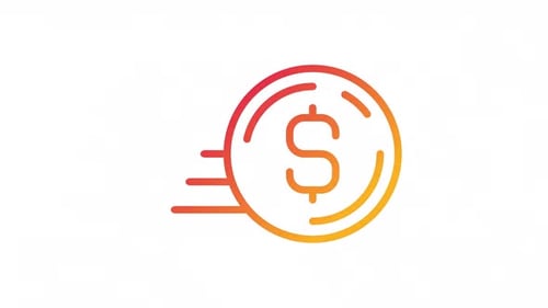 Icône de dégradé de pièces coulissantes animée