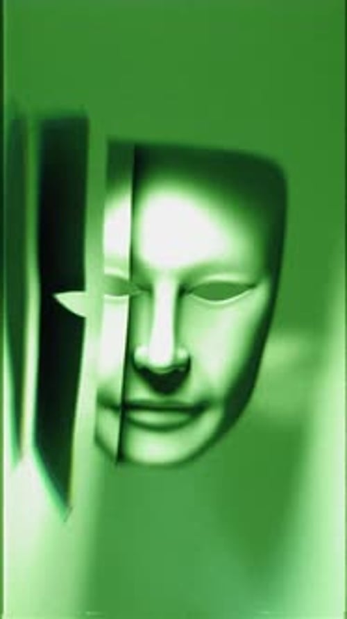 Abstract Face Mask Slicing and Reforming Animation