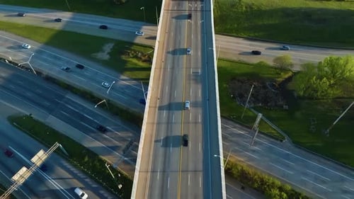 Aerial View Of Capitol Avenue SE Bridge Across Interstate 20 In Atlanta, Georgia, USA.