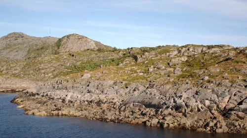 Ferry Journey Past Rugged And Rocky Islands