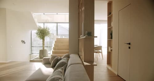 Sunlit Modern Home Interior With Minimalist Design