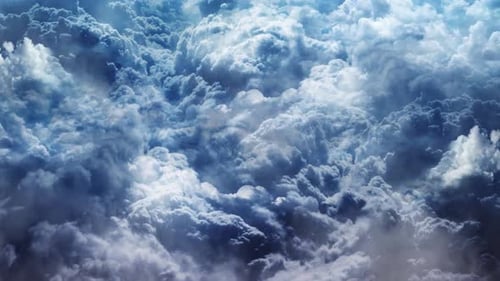 clouds flew, thick and dark clouds moved