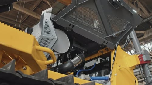 Semi Assembled Bulldozer Machine at Plant