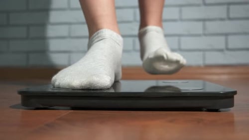 Teen Feet on Health Scale