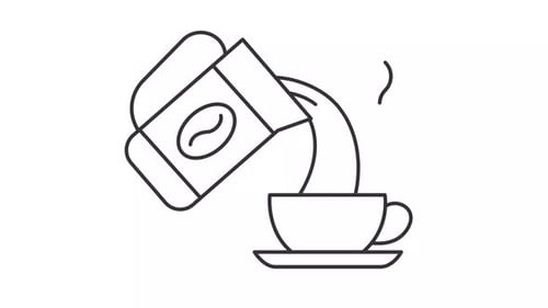 Pouring Coffee Icon Animation